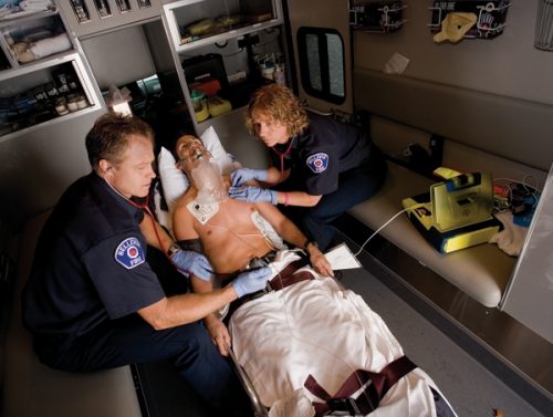 AED in ambulance